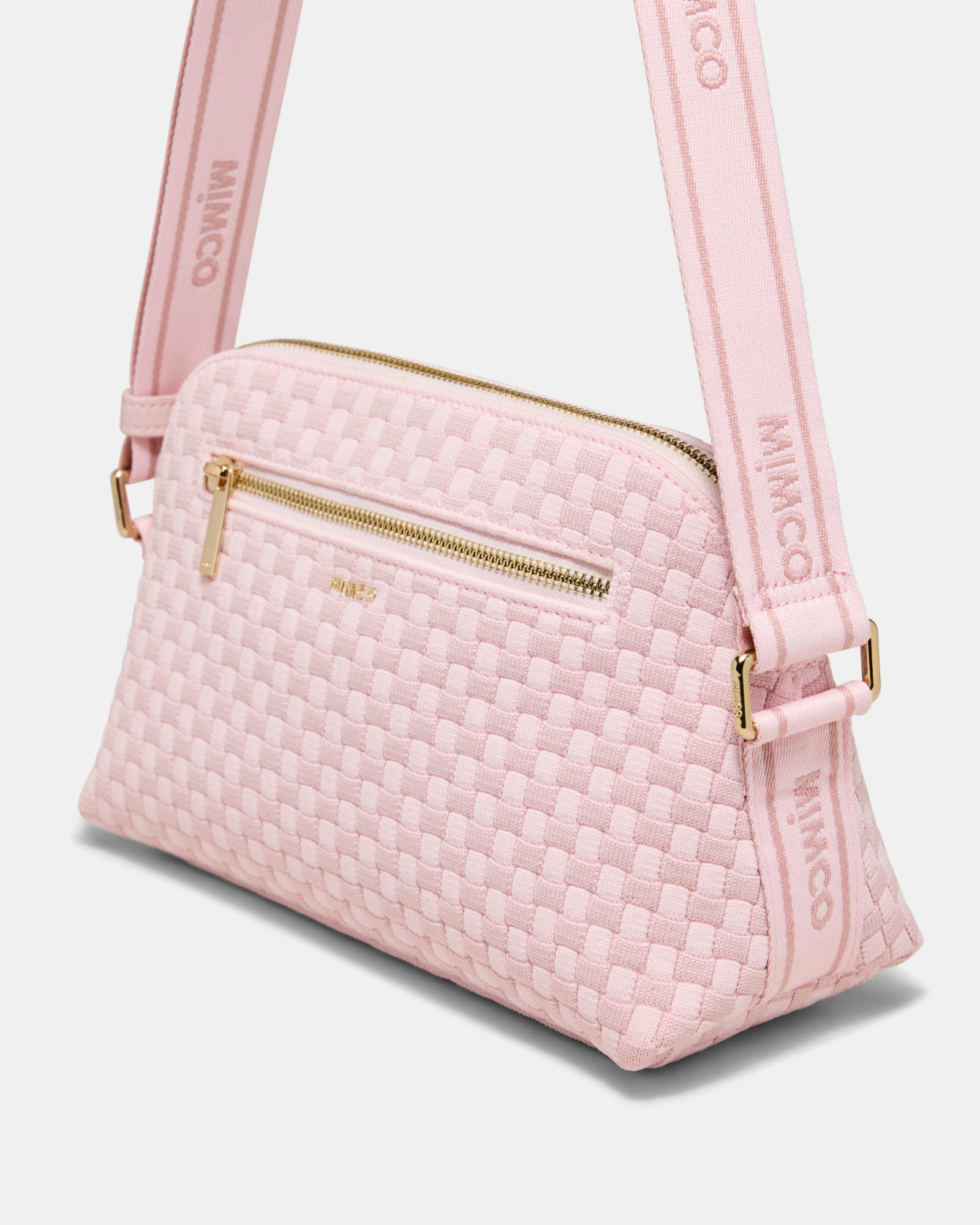 Squad Woven Crossbody Bag - Pink Salt