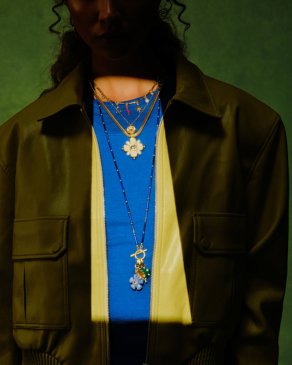 Talisman Duo Necklace - Ultra Marine