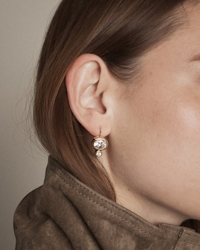 Courtside Hook Earrings - Gold