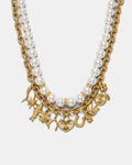 Fortuna Duo Necklace - Pearl