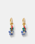 Talisman Charm Hoop Earrings - Ultra Marine