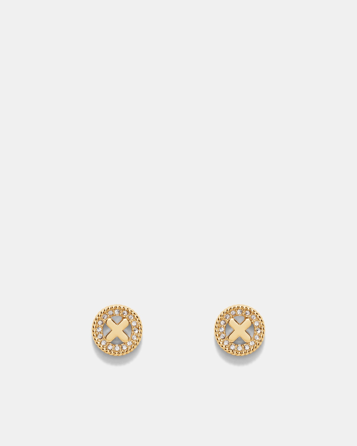 Amulet Stud Earrings - Gold