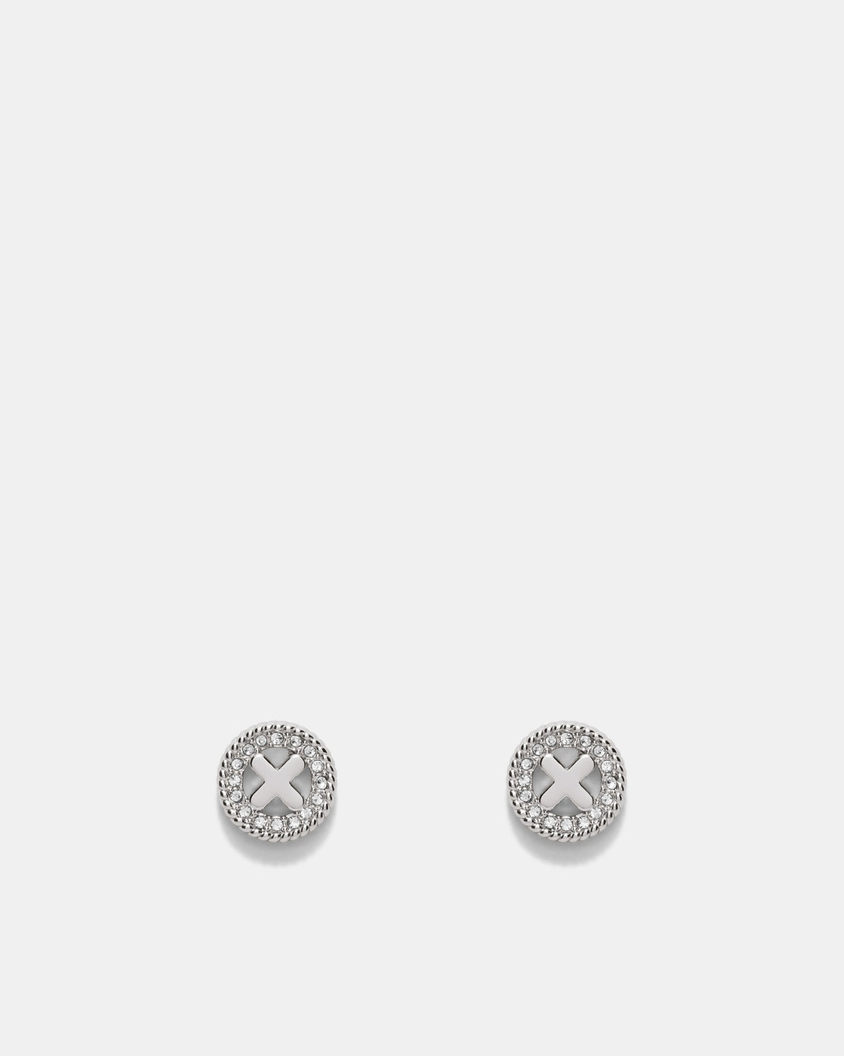 Amulet Stud Earrings - Silver