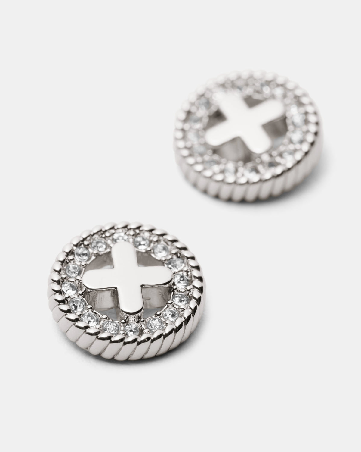 Amulet Stud Earrings - Silver