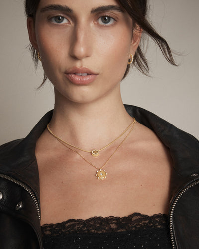 Amulet Duo Necklace - Gold
