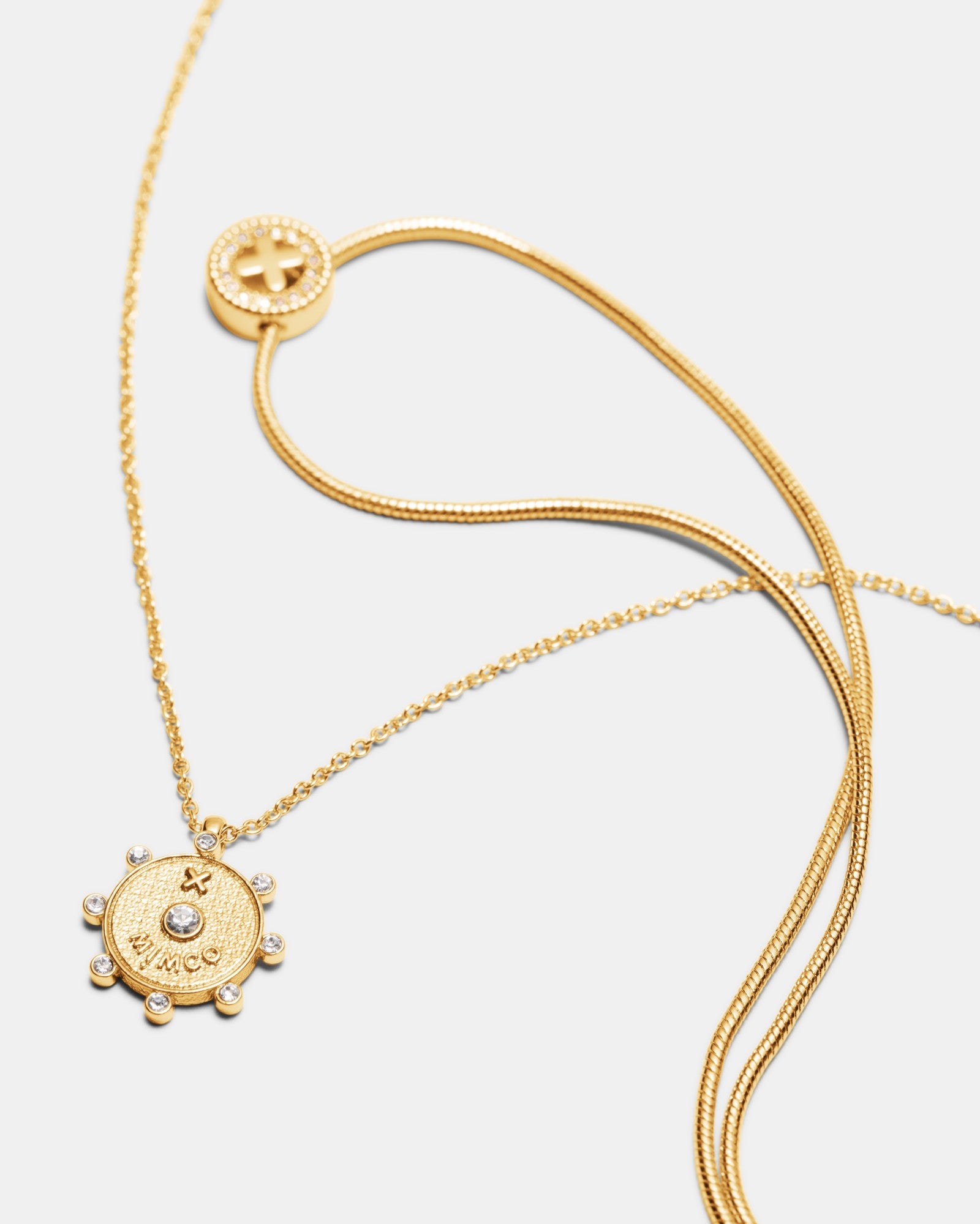 Amulet Duo Necklace - Gold