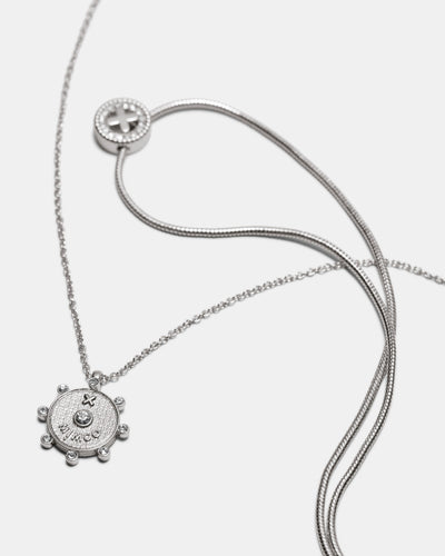 Amulet Duo Necklace - Silver
