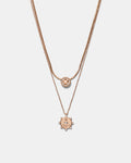 Amulet Duo Necklace - Rose Gold