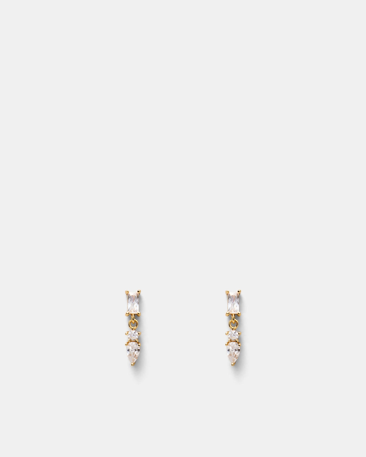 Shadow Drop Earrings - Gold