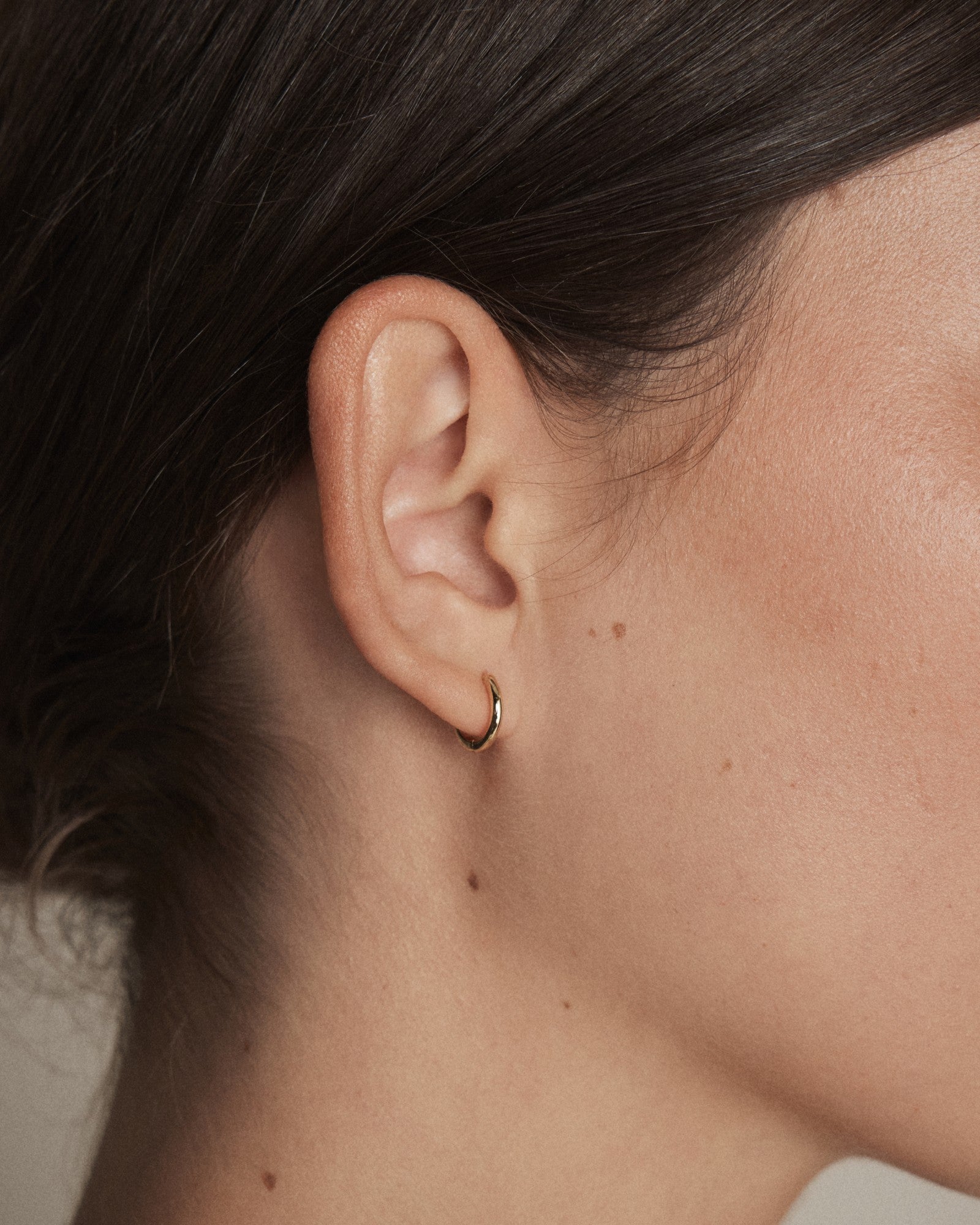 Asteria Charm Hoop Earrings - Gold