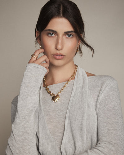 Adore Heart Necklace - Gold