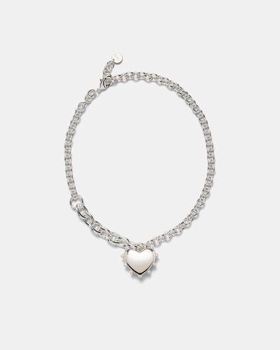 Adore Heart Necklace - Silver