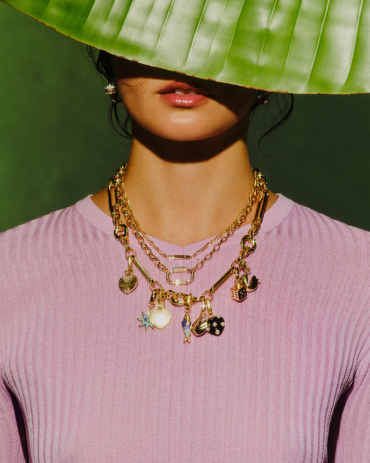 Lucky Coin Duo Necklace - Gold