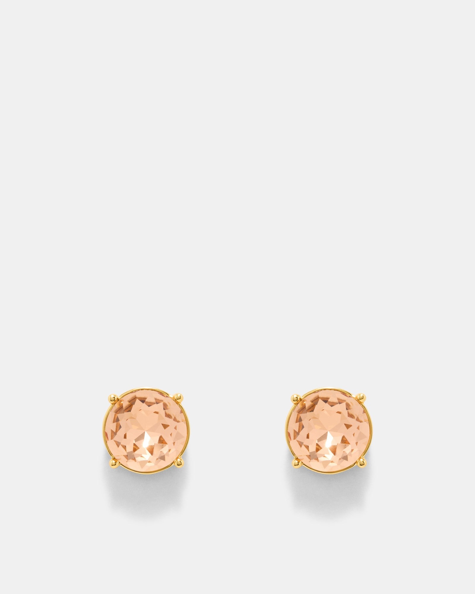 Glowy Crystal Stud Earrings - Petal