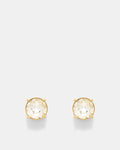 Glowy Crystal Stud Earrings - Clear