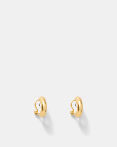 Adore Heart Hoop Earrings - Gold