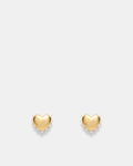 Adore Heart Stud Earrings - Gold