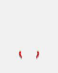 Cornicello Stud Earrings - Red