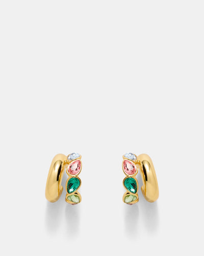 Aurelune Hoop Earrings - Multicolour
