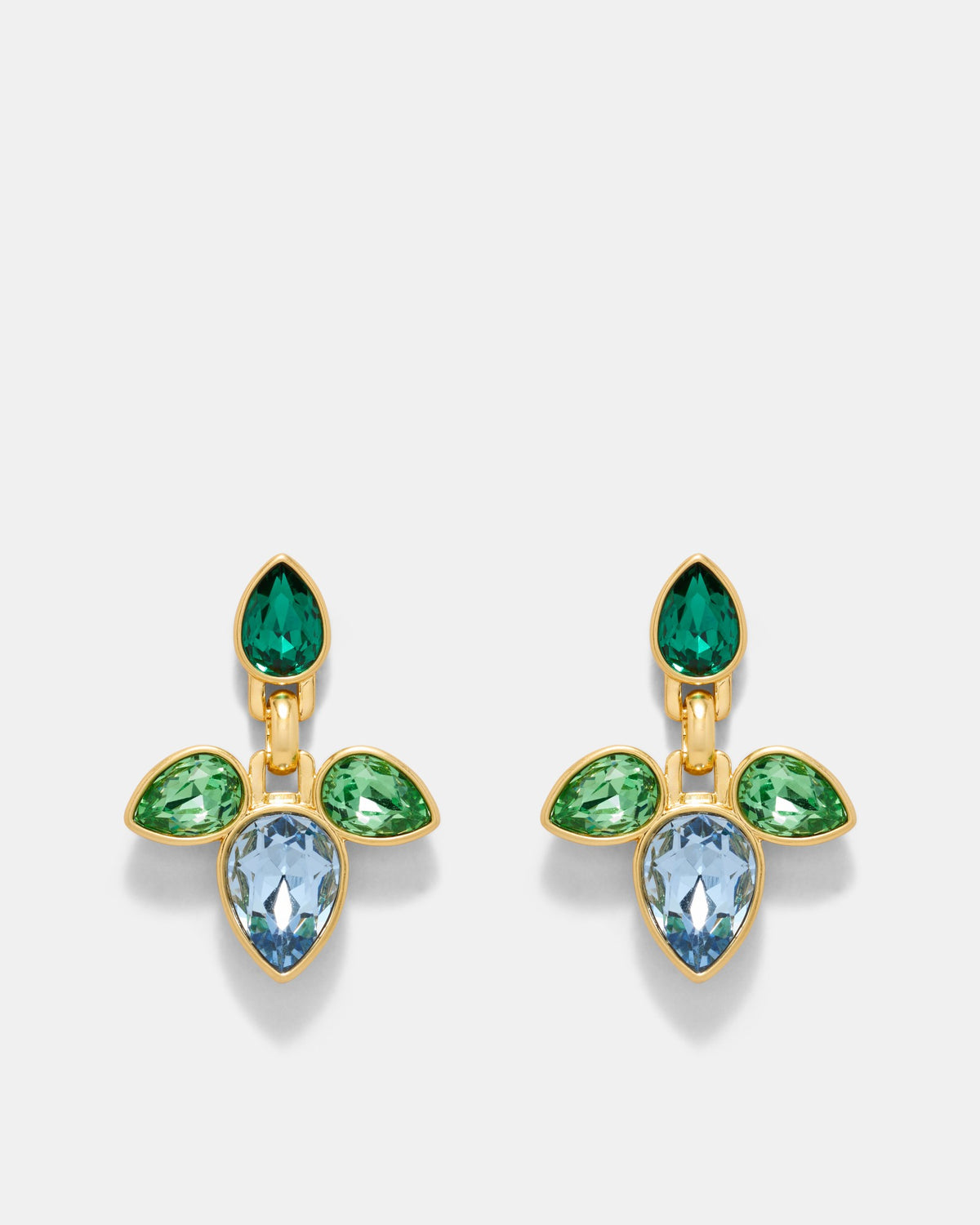 Bumper Pear Earrings - Green