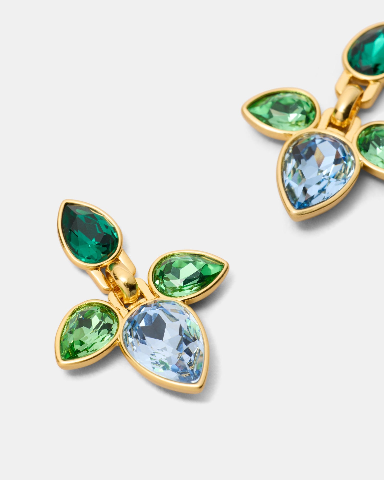 Bumper Pear Earrings - Green