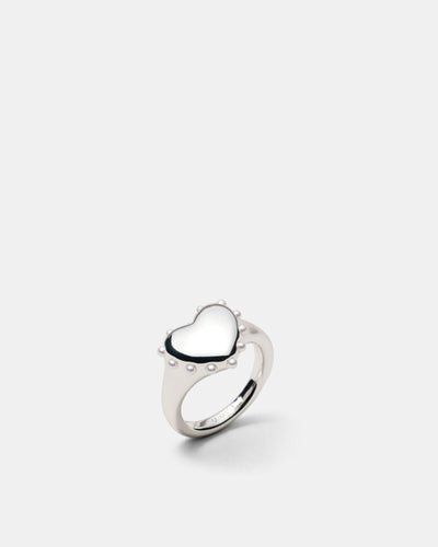 Adore Heart Ring - Silver