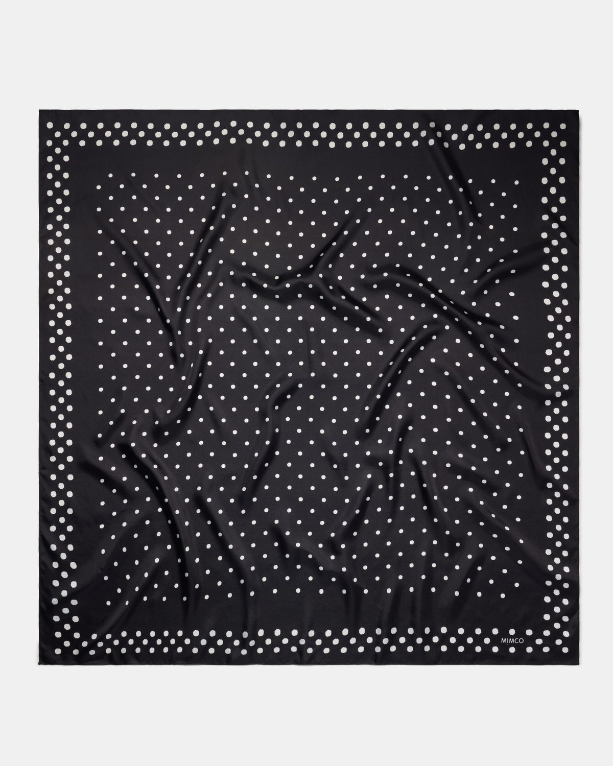 Dizzy Dots Large Scarf - Black
