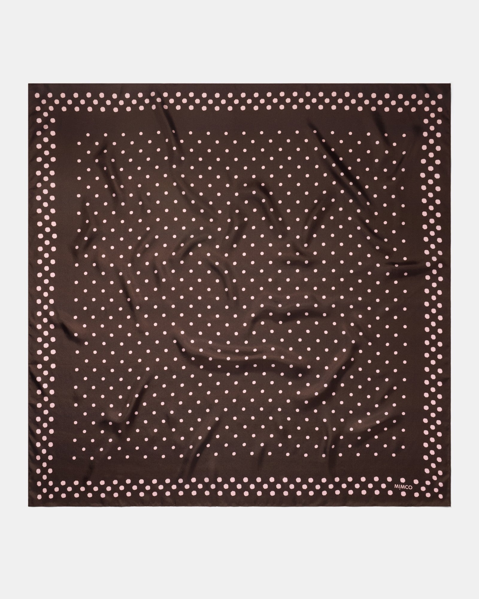 Dizzy Dots Large Scarf - Chocolate