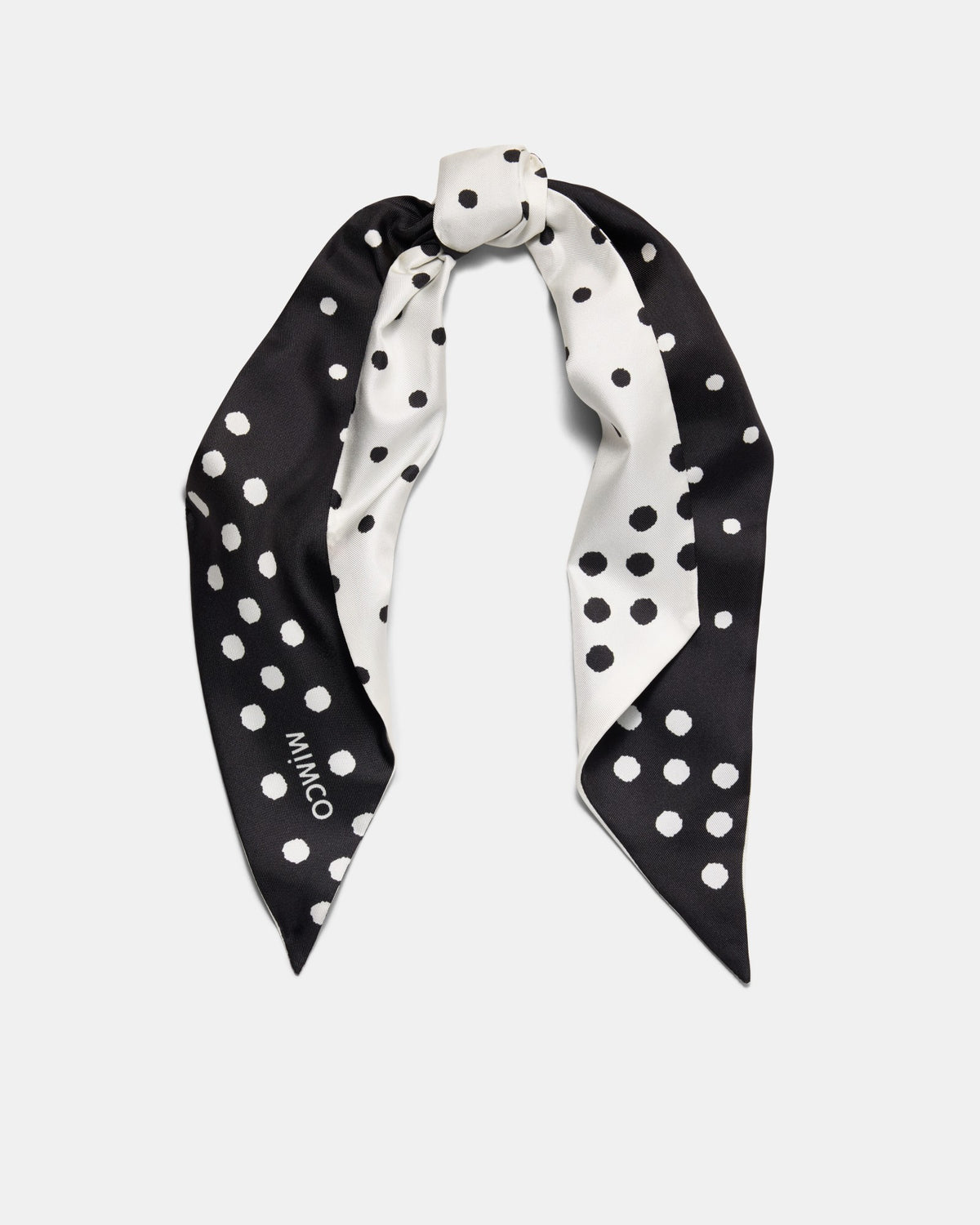 Dizzy Dots Thin Scarf - Black