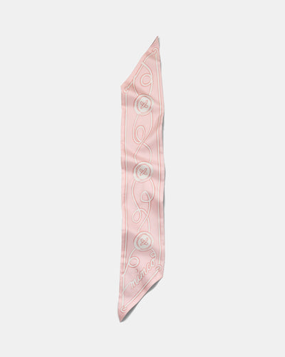 Mim Button Thin Scarf - Pink