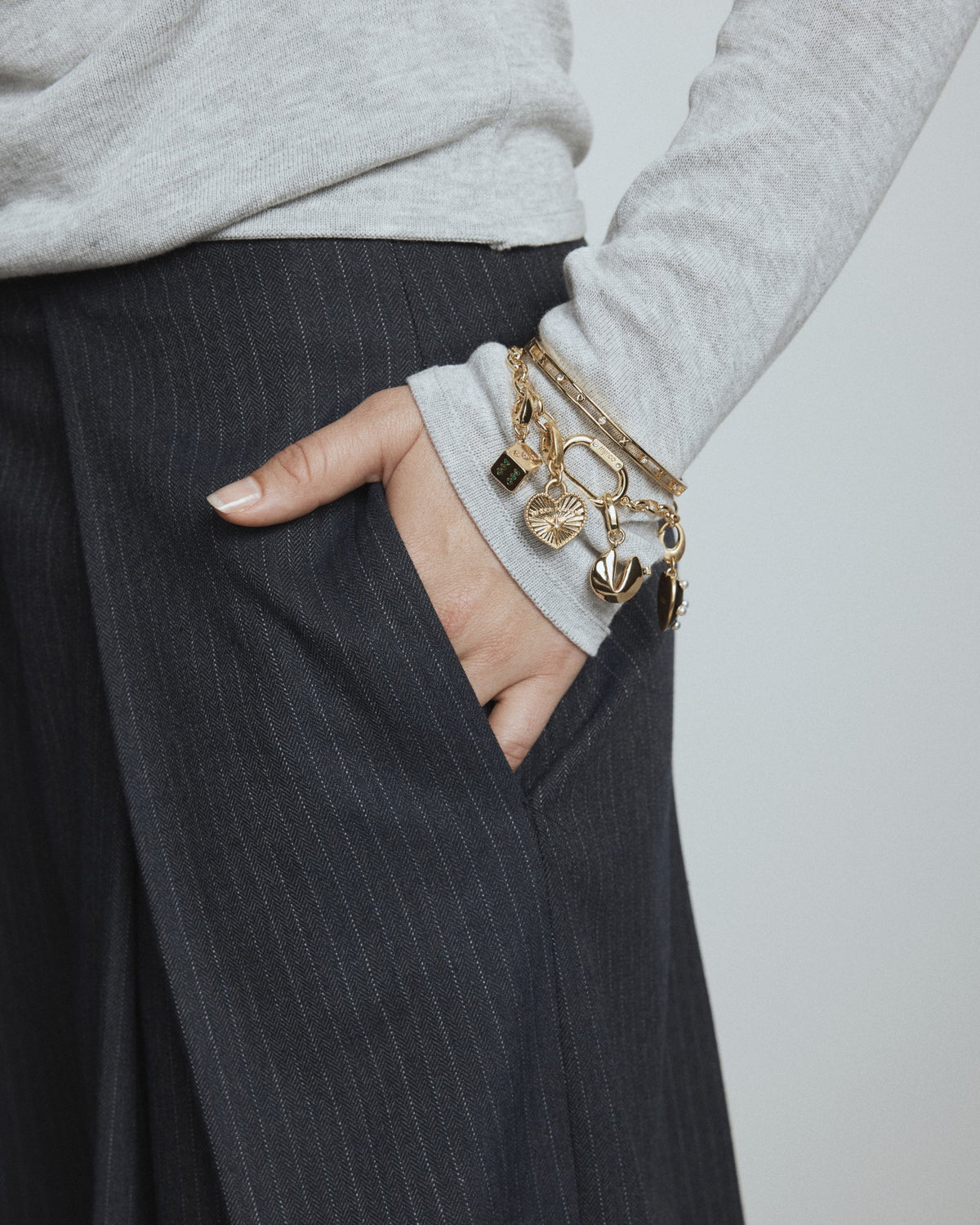 Fortune Cookie Charm - Gold