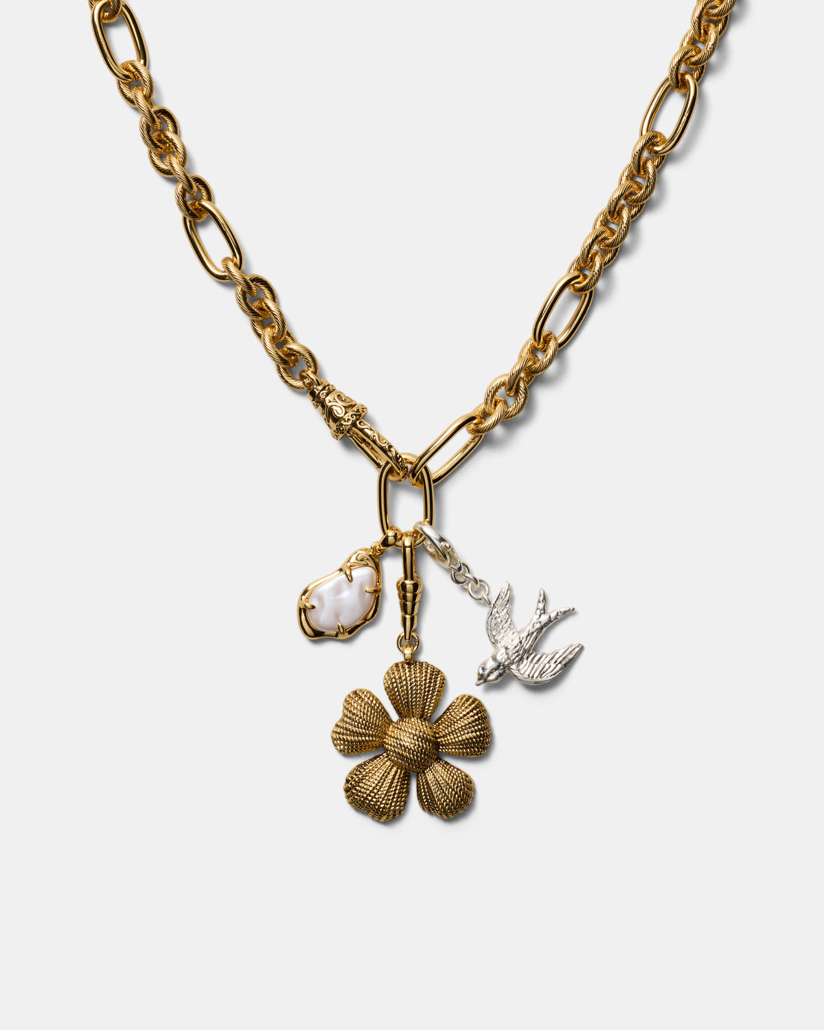 Daisy Dream Chain Necklace - Gold Silver