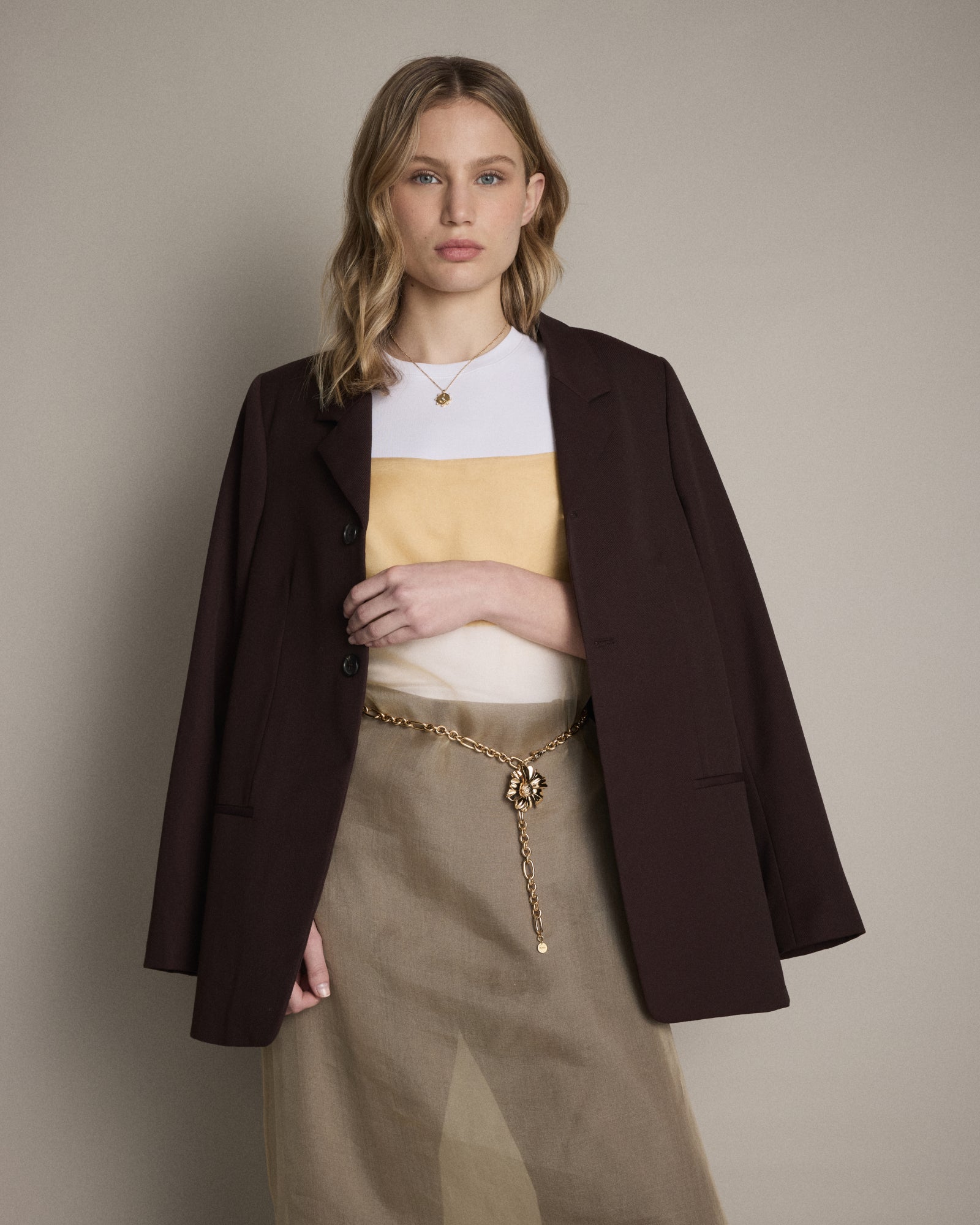 Daisy Dream Belt Necklace - Gold