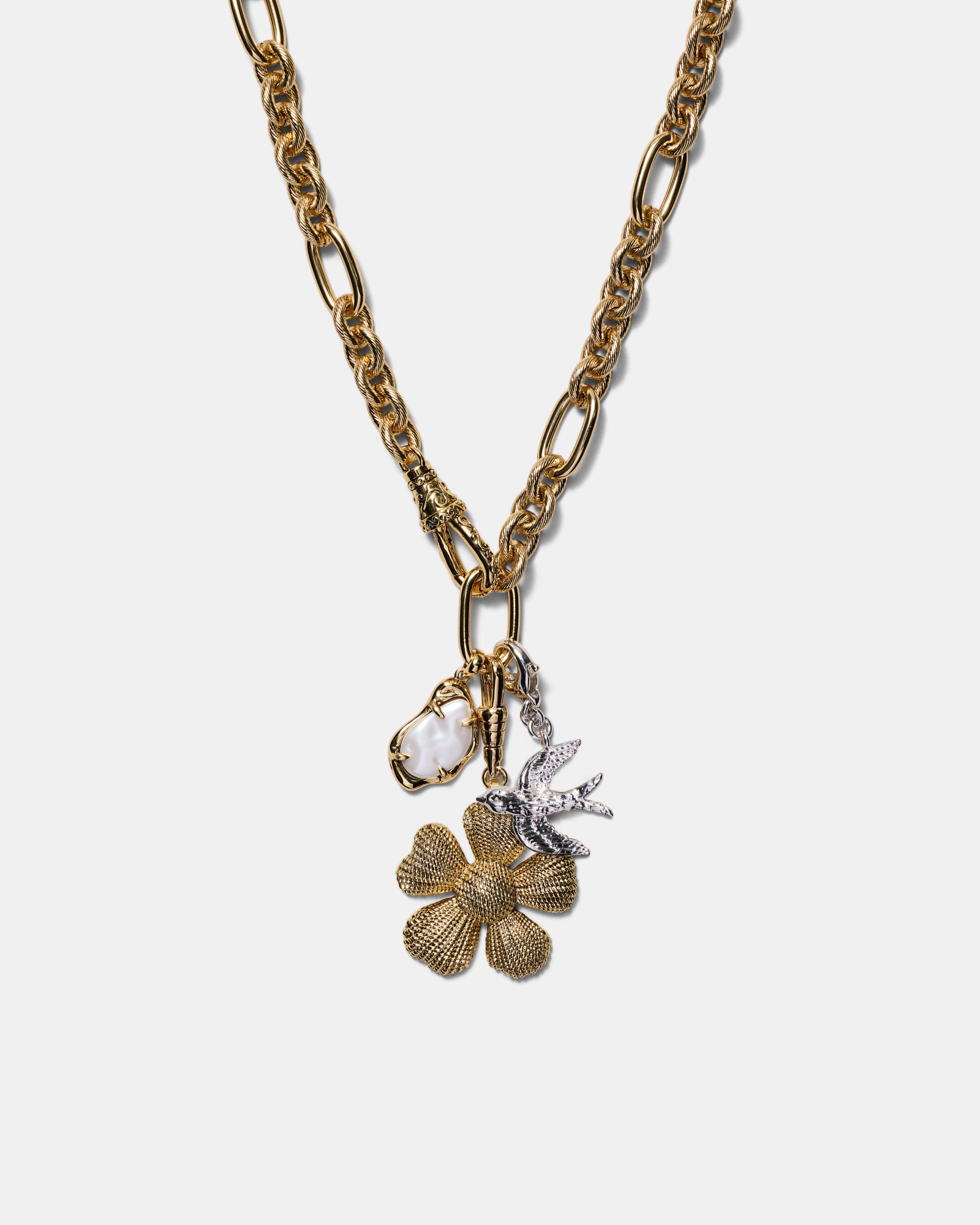 Ornithea Statement Necklace - Gold