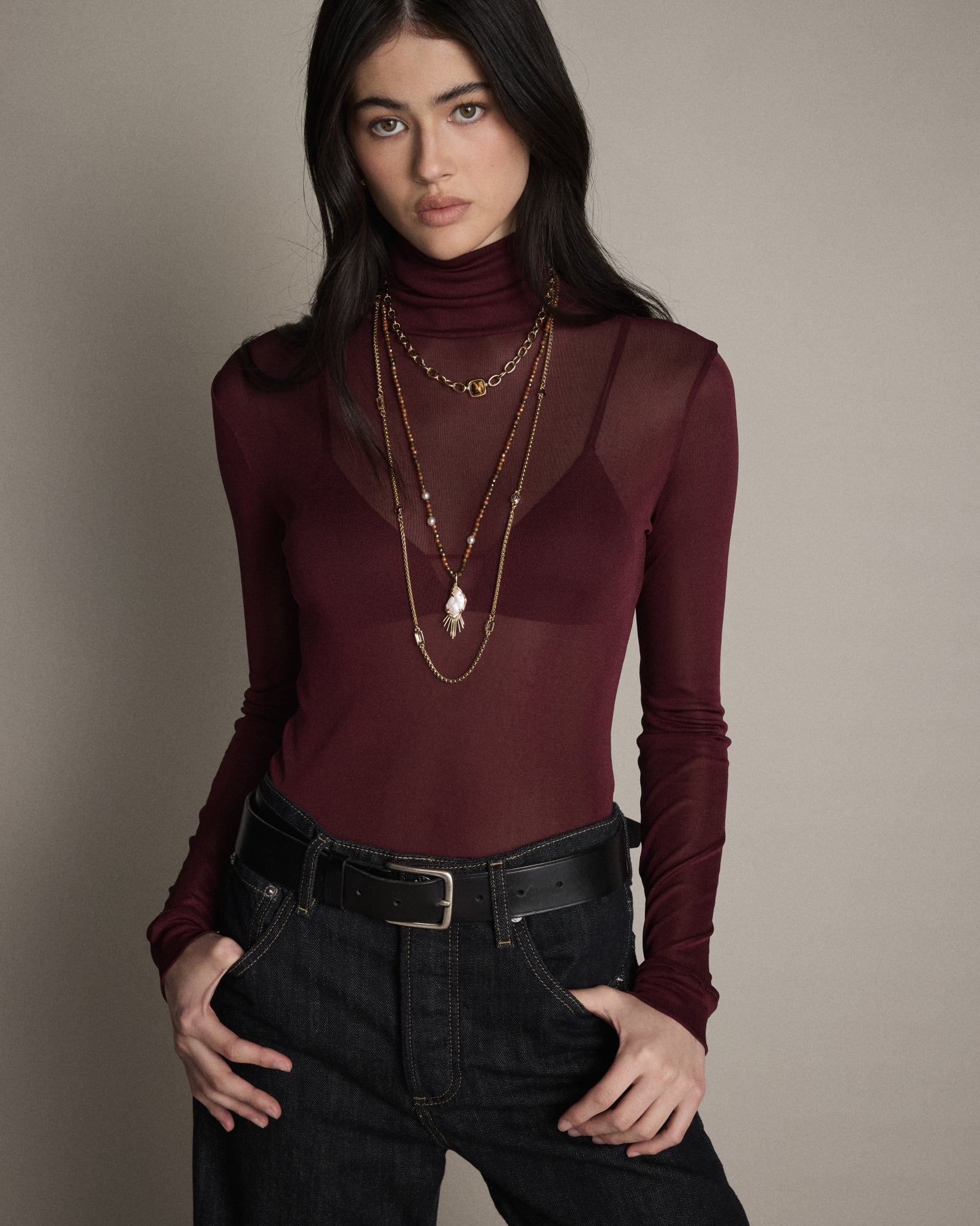 Sunray Trio Necklace - Gold
