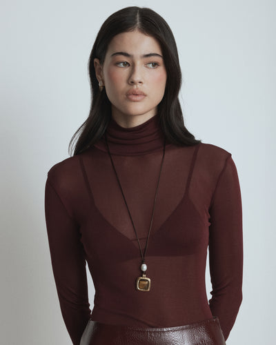 Abundance Cord Necklace - Caramel