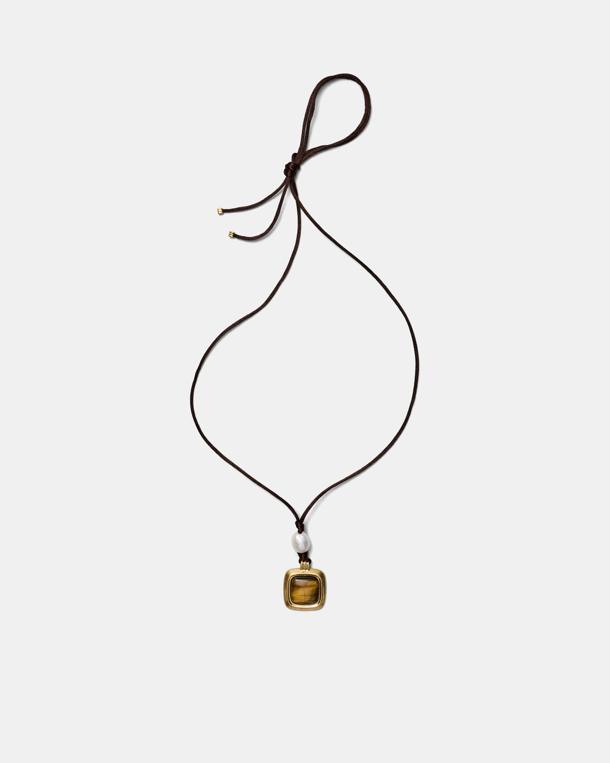 Abundance Cord Necklace - Caramel