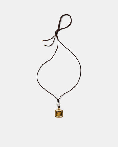 Abundance Cord Necklace - Caramel