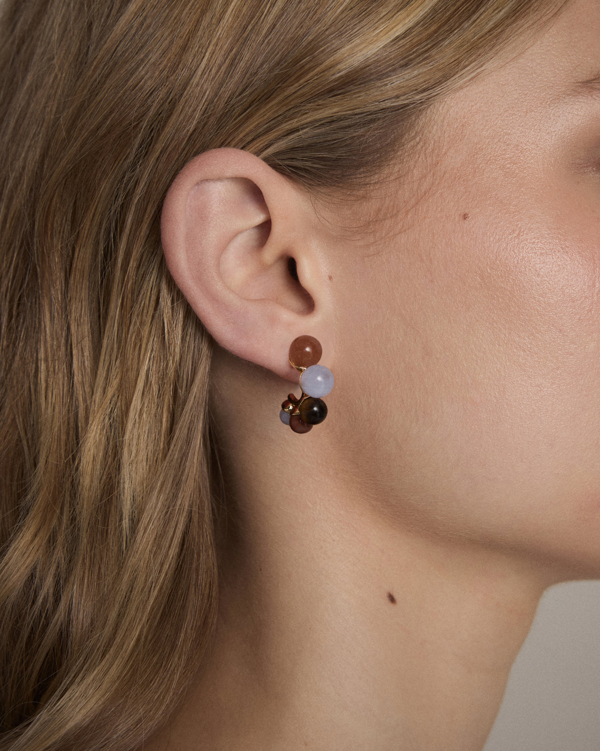 Harbour Side Hoop Earrings - Cornflower Blue