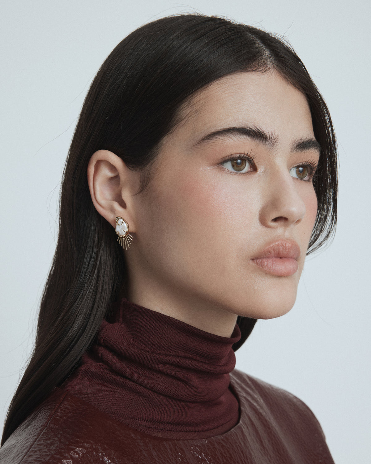 Sunray Earrings Jacket - Gold