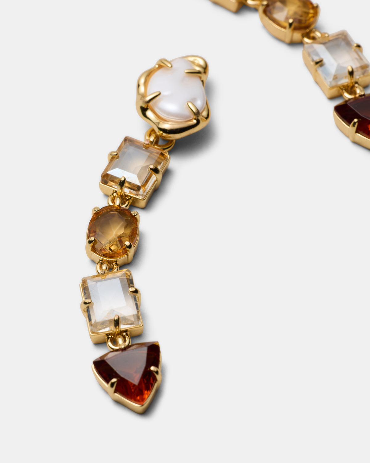 Ornithea Long Drop Earrings - Gold