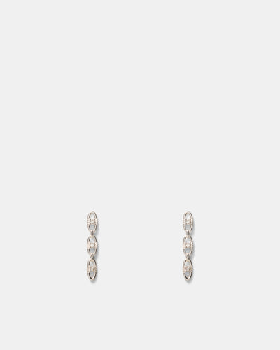 Crystallize Earrings - Silver