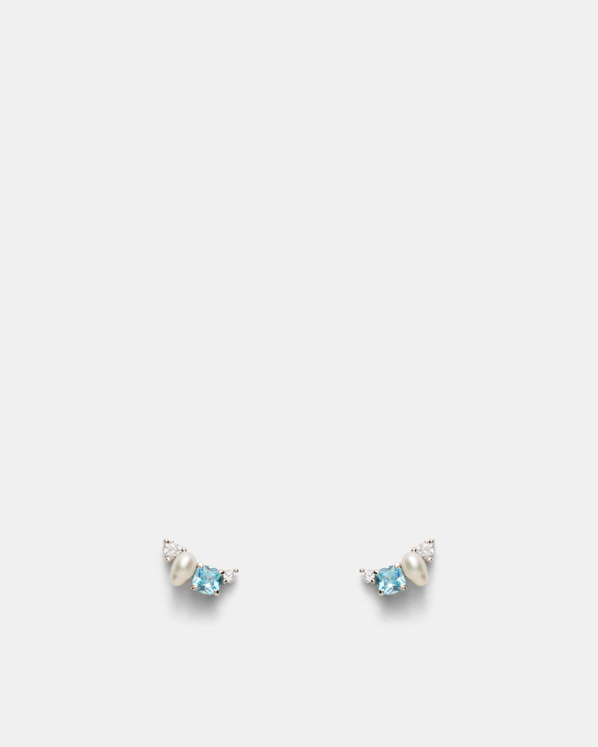Splash Stud Earrings - Silver