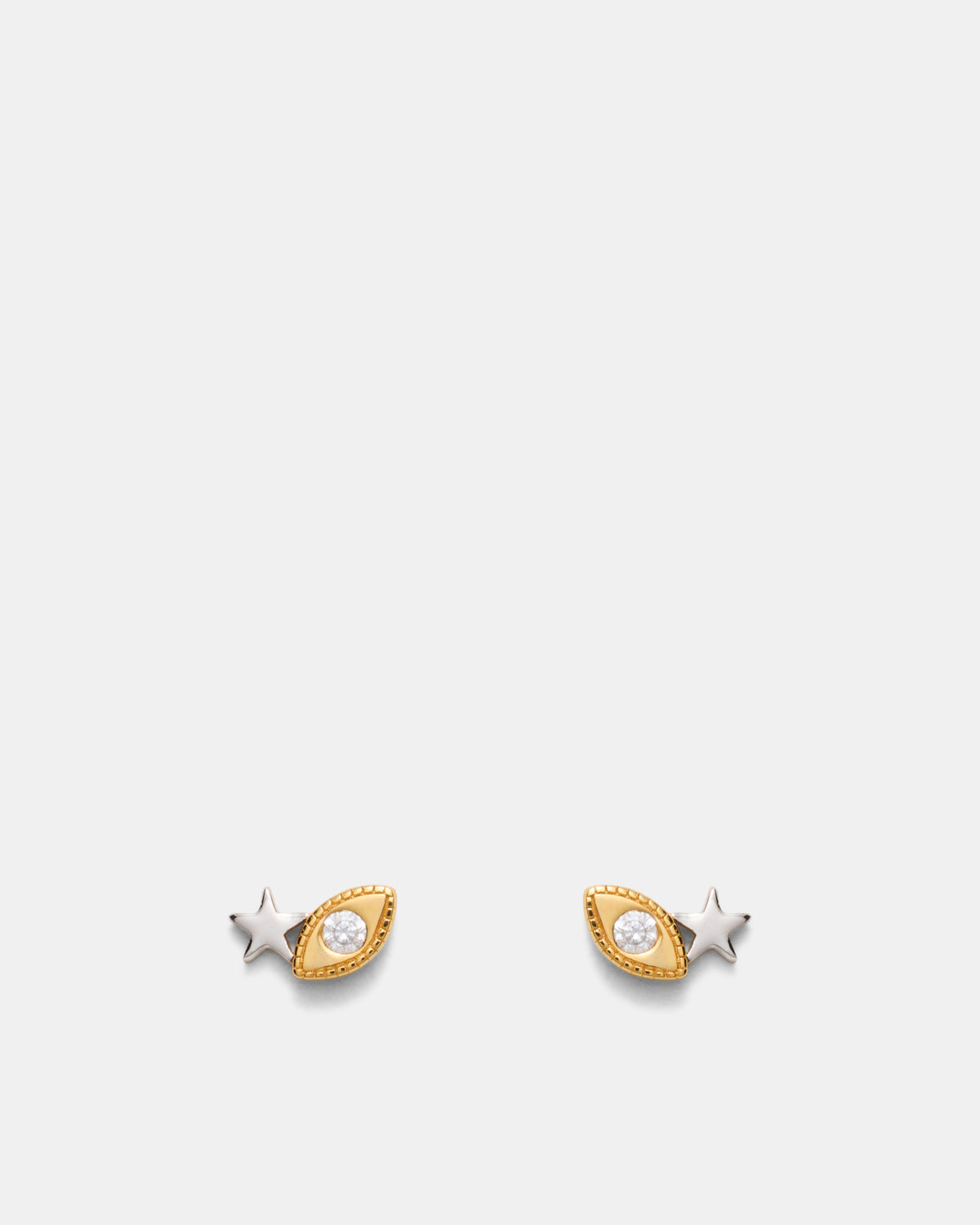 Chime Stud Earrings - Gold Silver