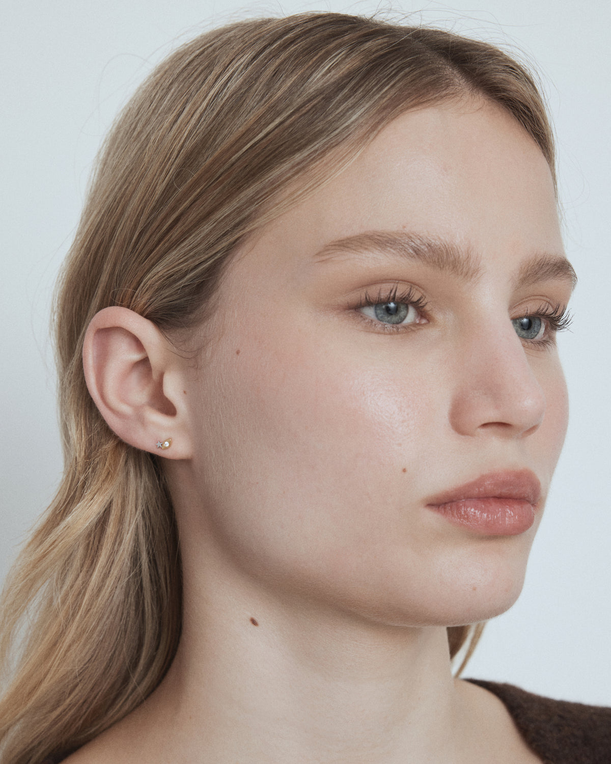 Chime Stud Earrings - Gold Silver