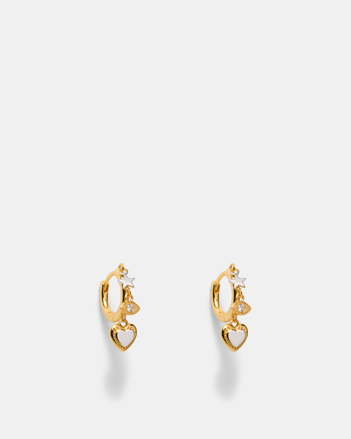 Chime Hoop Earrings - Gold Silver
