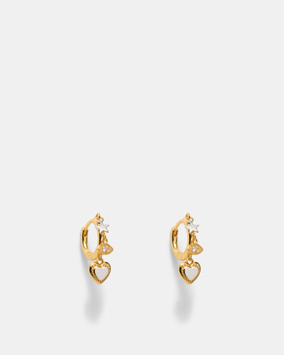 Chime Hoop Earrings - Gold Silver
