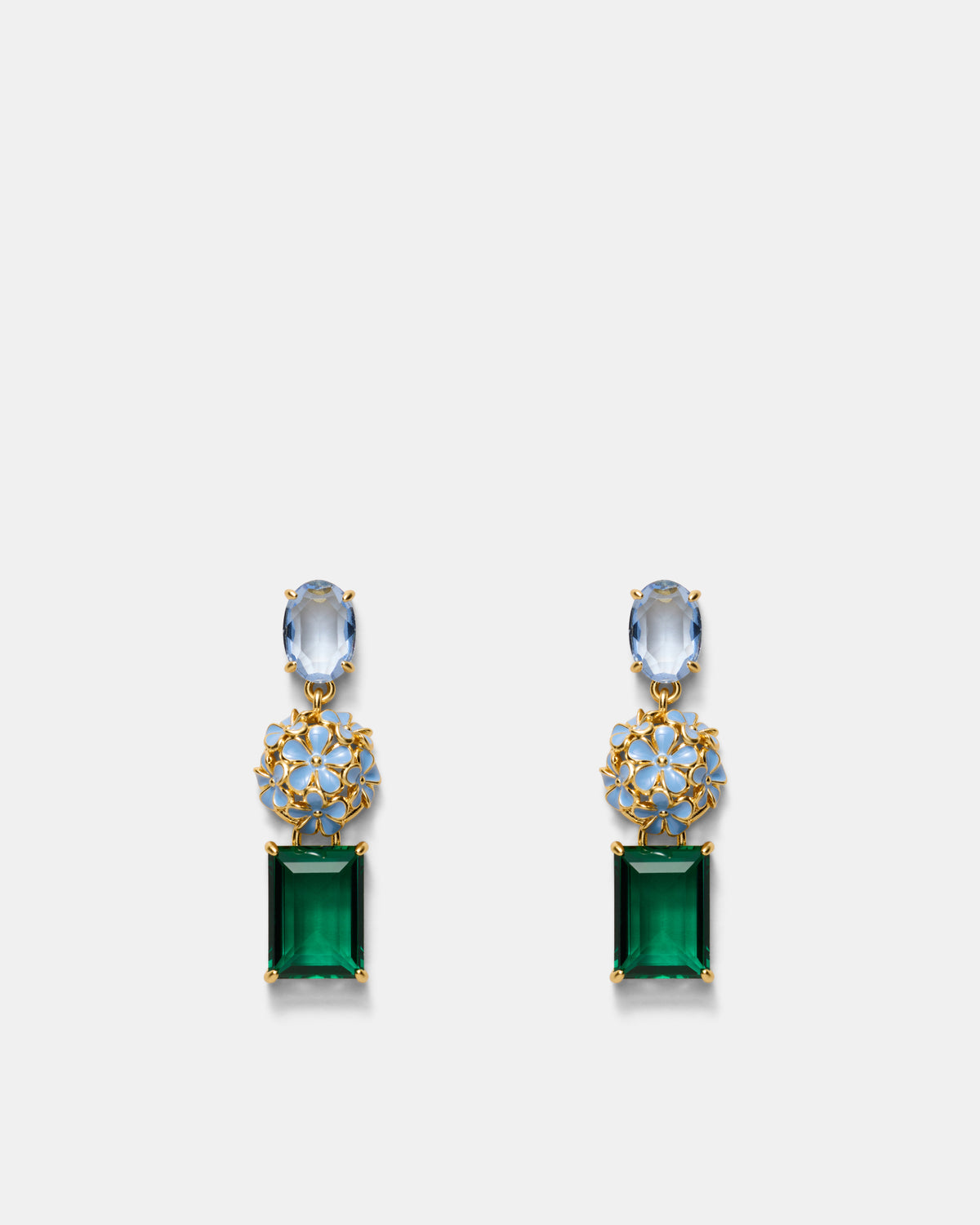 Garden Drop Earrings - Thyme