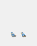 Garden Climber Stud Earrings - Cornflower Blue
