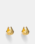 Gemini Reversible Huggie Earrings - Gold Silver